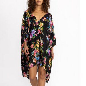 NWTJohnny Was SOGNATORE NERO HIGH LOW KAFTAN Size L/XL